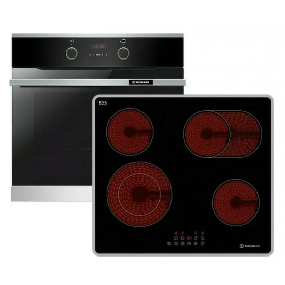 MORRIS MOF64521 Φούρνος Εντοιχιζόμενος 77lt με Κεραμικές Εστίες MVF-65386